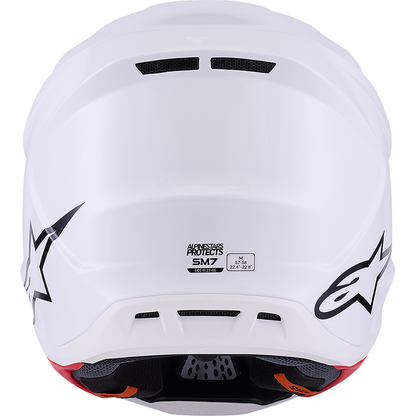 ALPINESTARS SM7 Helmet - Solid - Gloss White - Large 8301426-2180-L