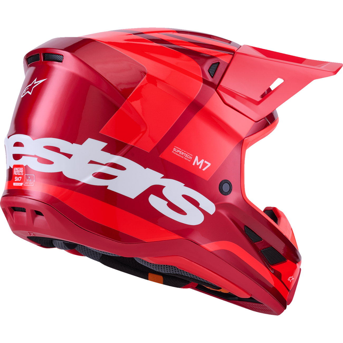 ALPINESTARS SM7 Helmet - Core - Gloss Red - Medium 8301826-3127-M