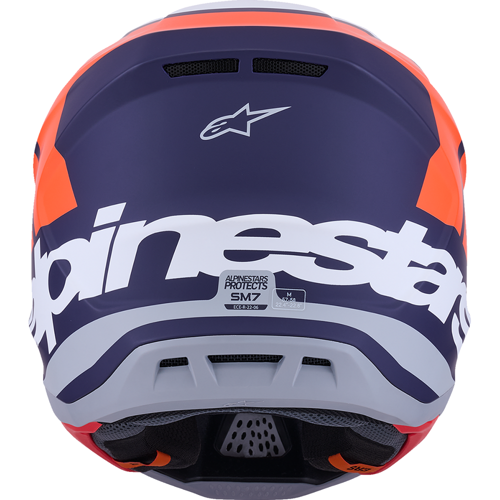 
                      
                        ALPINESTARS SM7 Helmet - Core - Matte Orange/Blue - 2XL 8301826-408-XXL
                      
                    