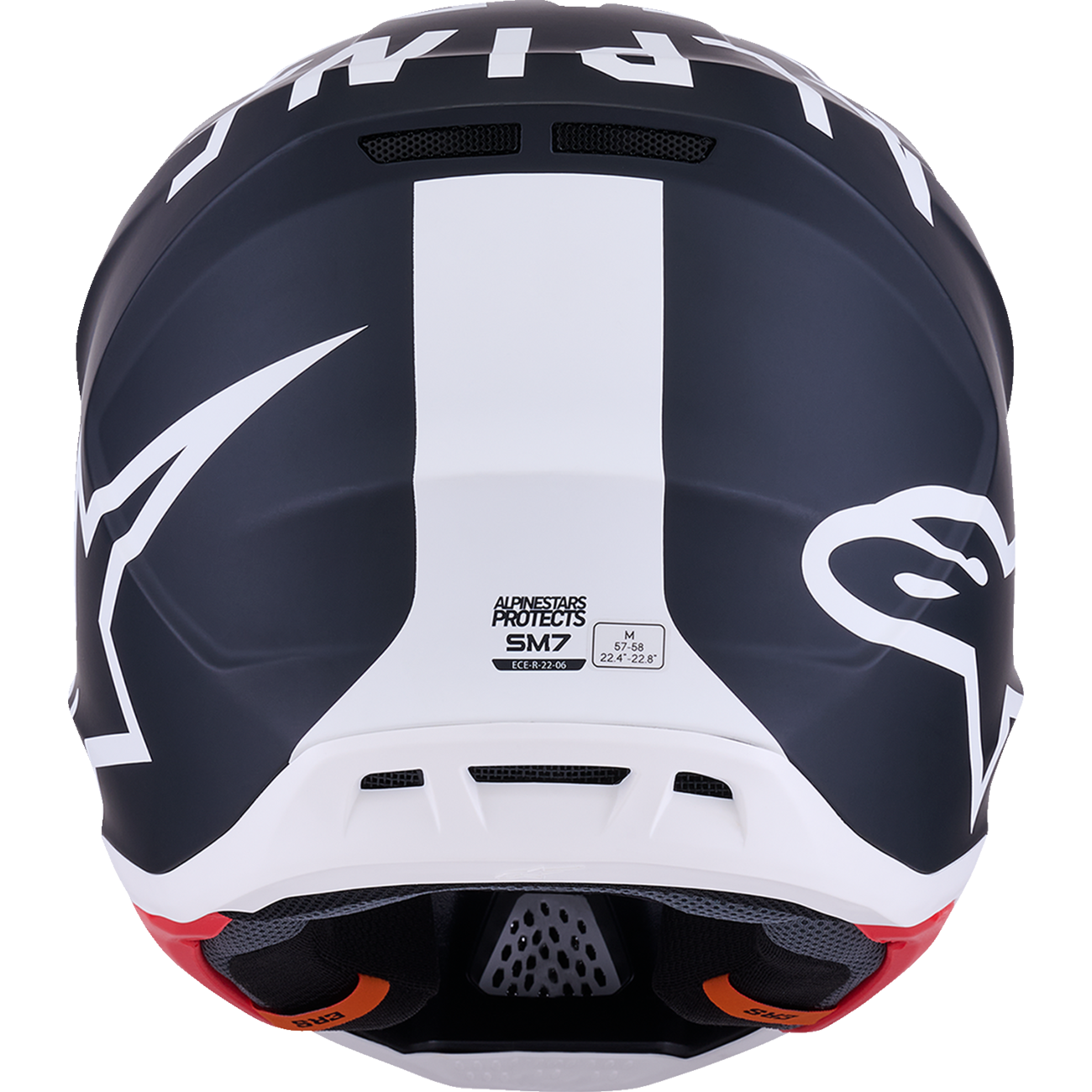 ALPINESTARS SM7 Helmet - Dasher - Matte Black/White - XS 8302226-1121-XS