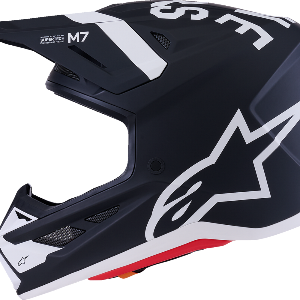 ALPINESTARS SM7 Helmet - Dasher - Matte Black/White - Small 8302226-1121-S