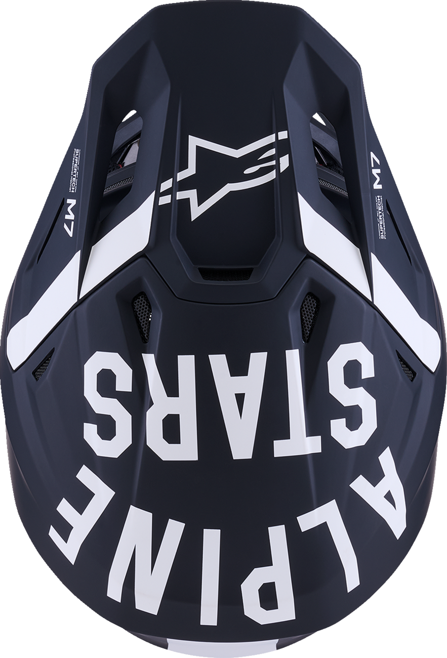 ALPINESTARS SM7 Helmet - Dasher - Matte Black/White - Medium 8302226-1121-M