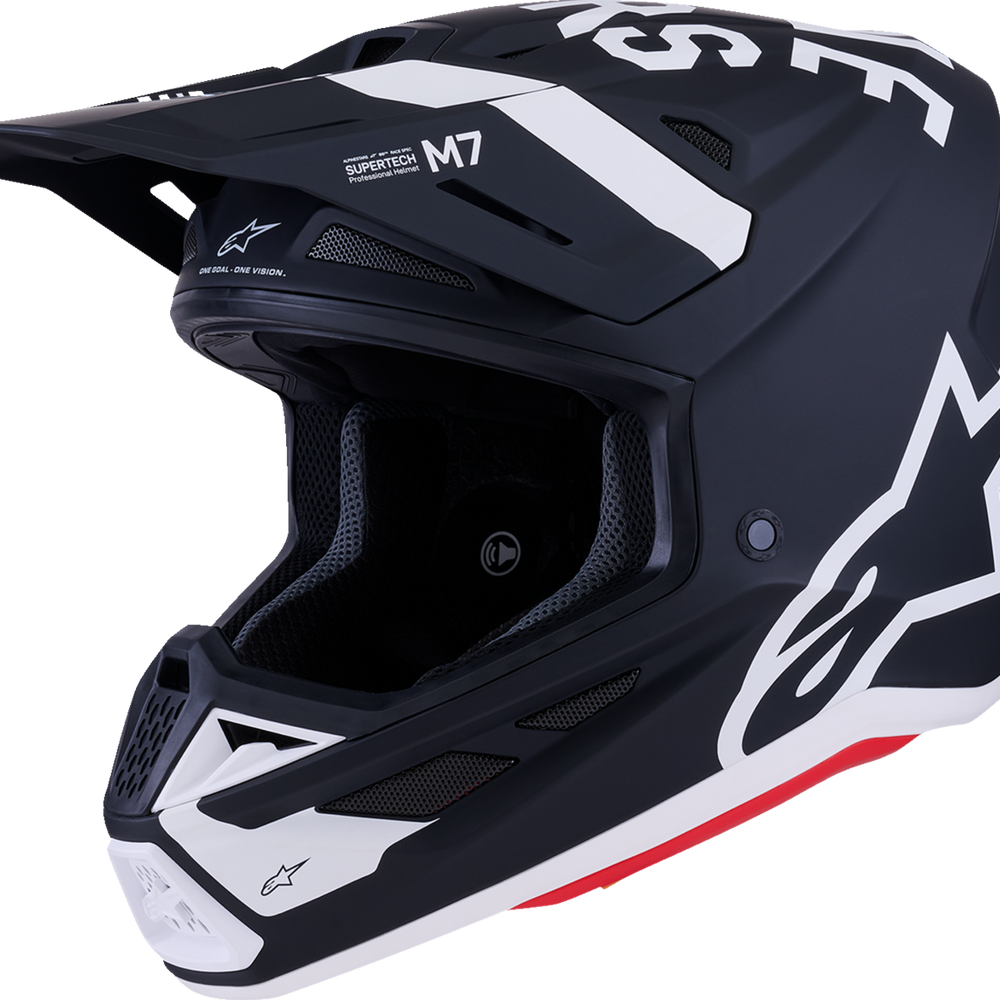 ALPINESTARS SM7 Helmet - Dasher - Matte Black/White - 2XL 8302226-1121-XXL
