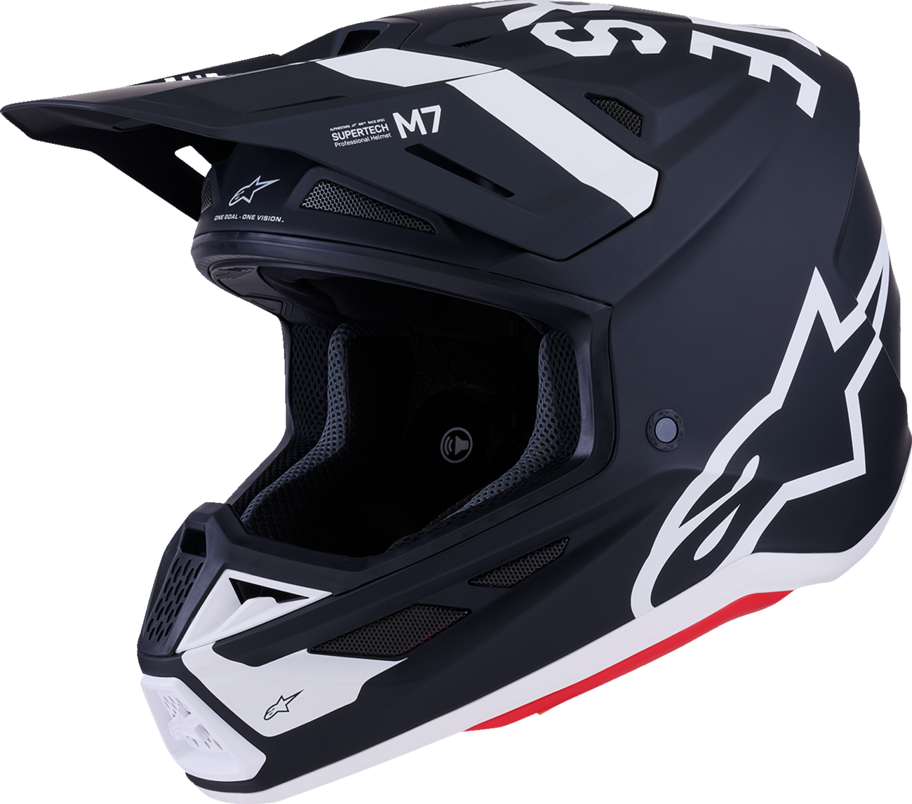 ALPINESTARS SM7 Helmet - Dasher - Matte Black/White - 2XL 8302226-1121-XXL