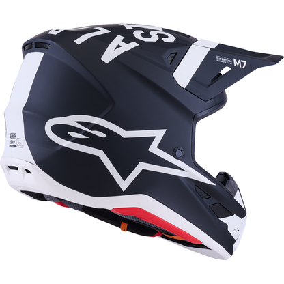 ALPINESTARS SM7 Helmet - Dasher - Matte Black/White - Large 8302226-1121-L