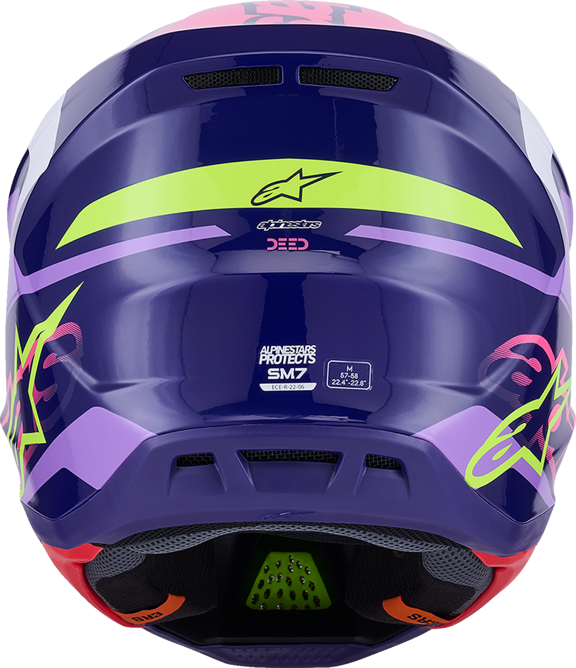 ALPINESTARS SM7 Helmet - Deed - Gloss Purple/Pink - Small 8302426-3142-S