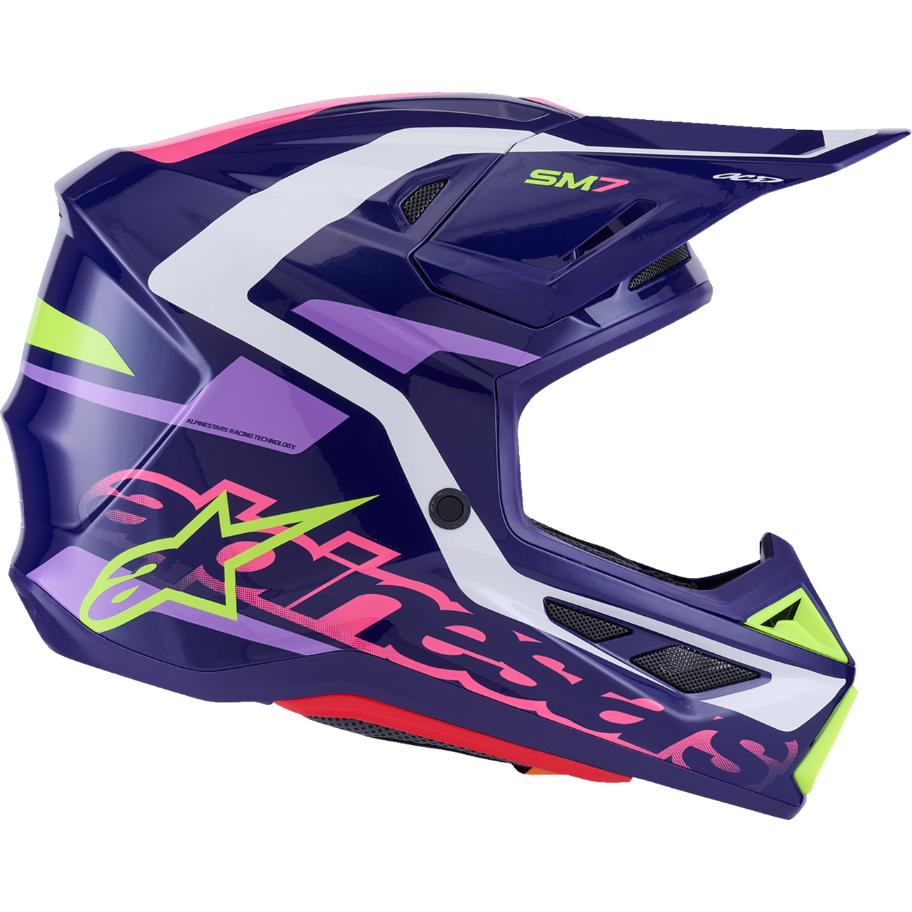 ALPINESTARS SM7 Helmet - Deed - Gloss Purple/Pink - Small 8302426-3142-S
