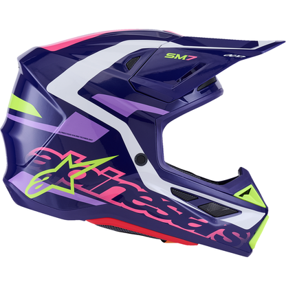 ALPINESTARS SM7 Helmet - Deed - Gloss Purple/Pink - Small 8302426-3142-S
