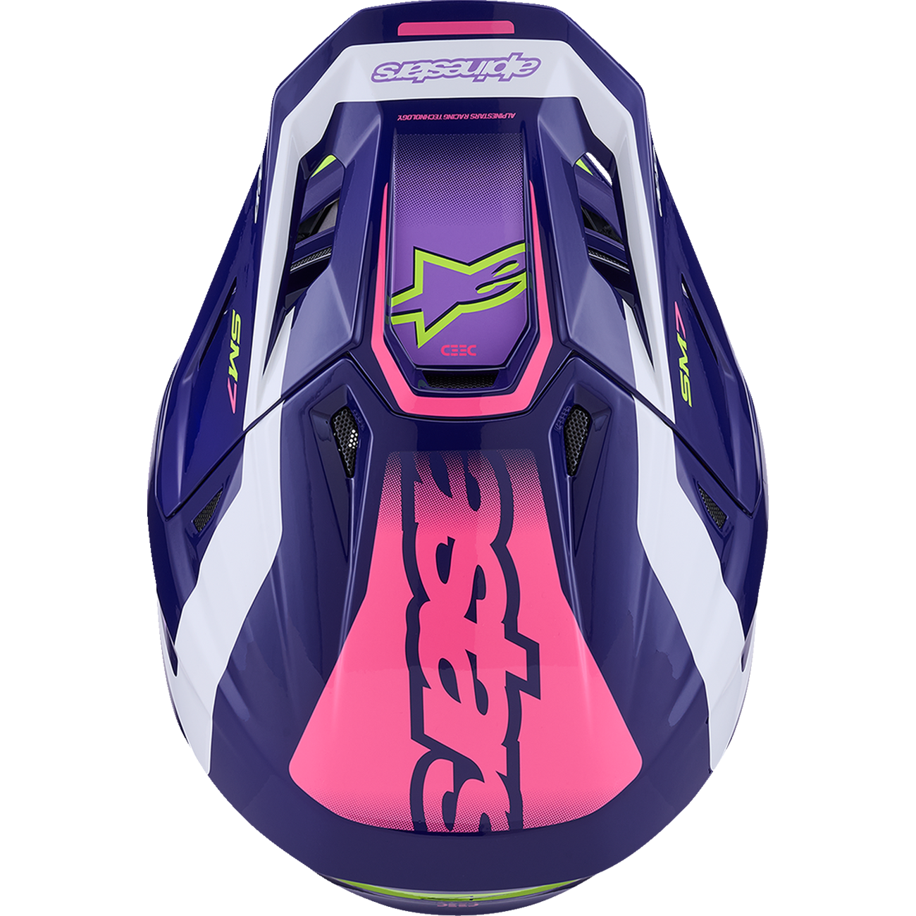 ALPINESTARS SM7 Helmet - Deed - Gloss Purple/Pink - XS 8302426-3142-XS