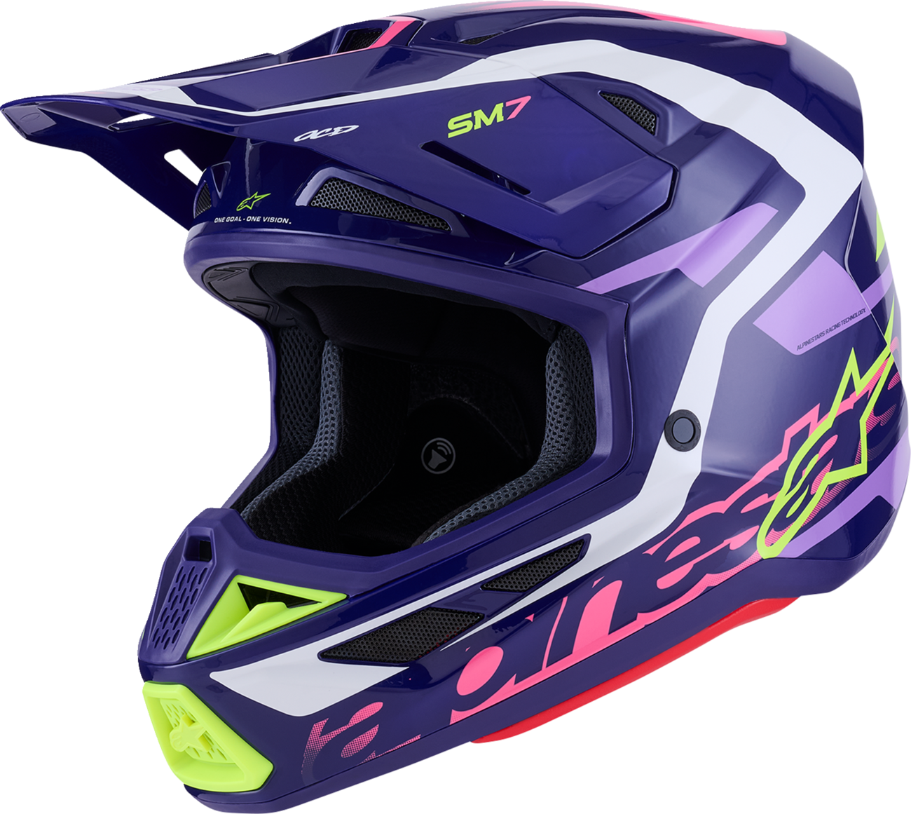 ALPINESTARS SM7 Helmet - Deed - Gloss Purple/Pink - Medium 8302426-3142-M