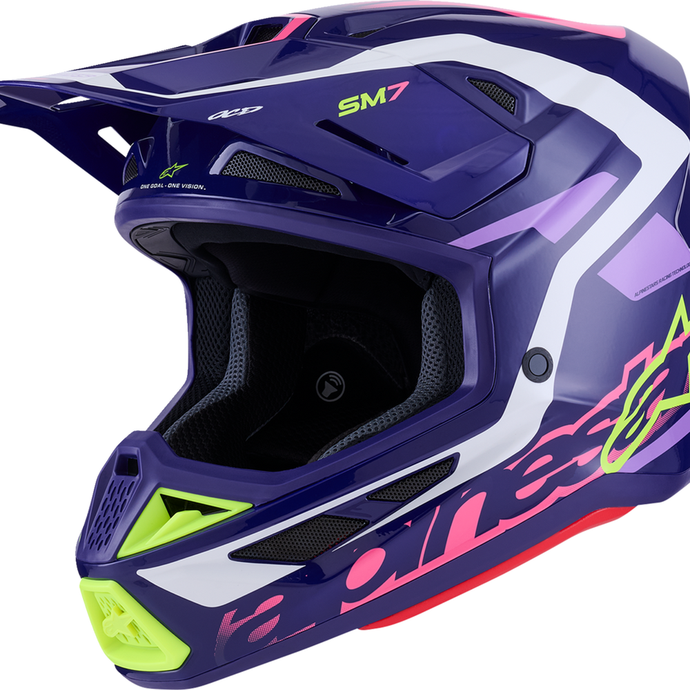 ALPINESTARS SM7 Helmet - Deed - Gloss Purple/Pink - Large 8302426-3142-L