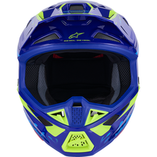 ALPINESTARS SM7 Helmet - Deed - Gloss Blue/Yellow Fluo - Small 8302426-7253-S