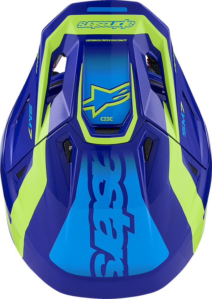 
                      
                        ALPINESTARS SM7 Helmet - Deed - Gloss Blue/Yellow Fluo - Medium 8302426-7253-M
                      
                    