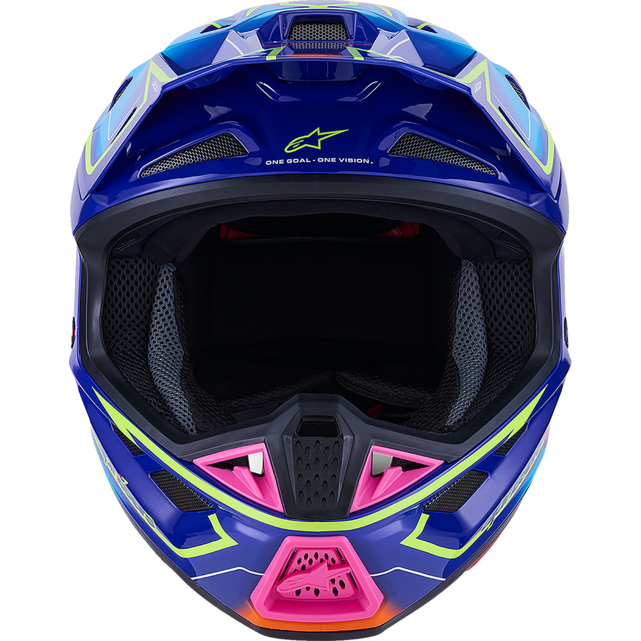 ALPINESTARS SM7 Helmet - Cast - Gloss/Blue/Pink/Yellow Fluo - XS 8302626-7254-XS