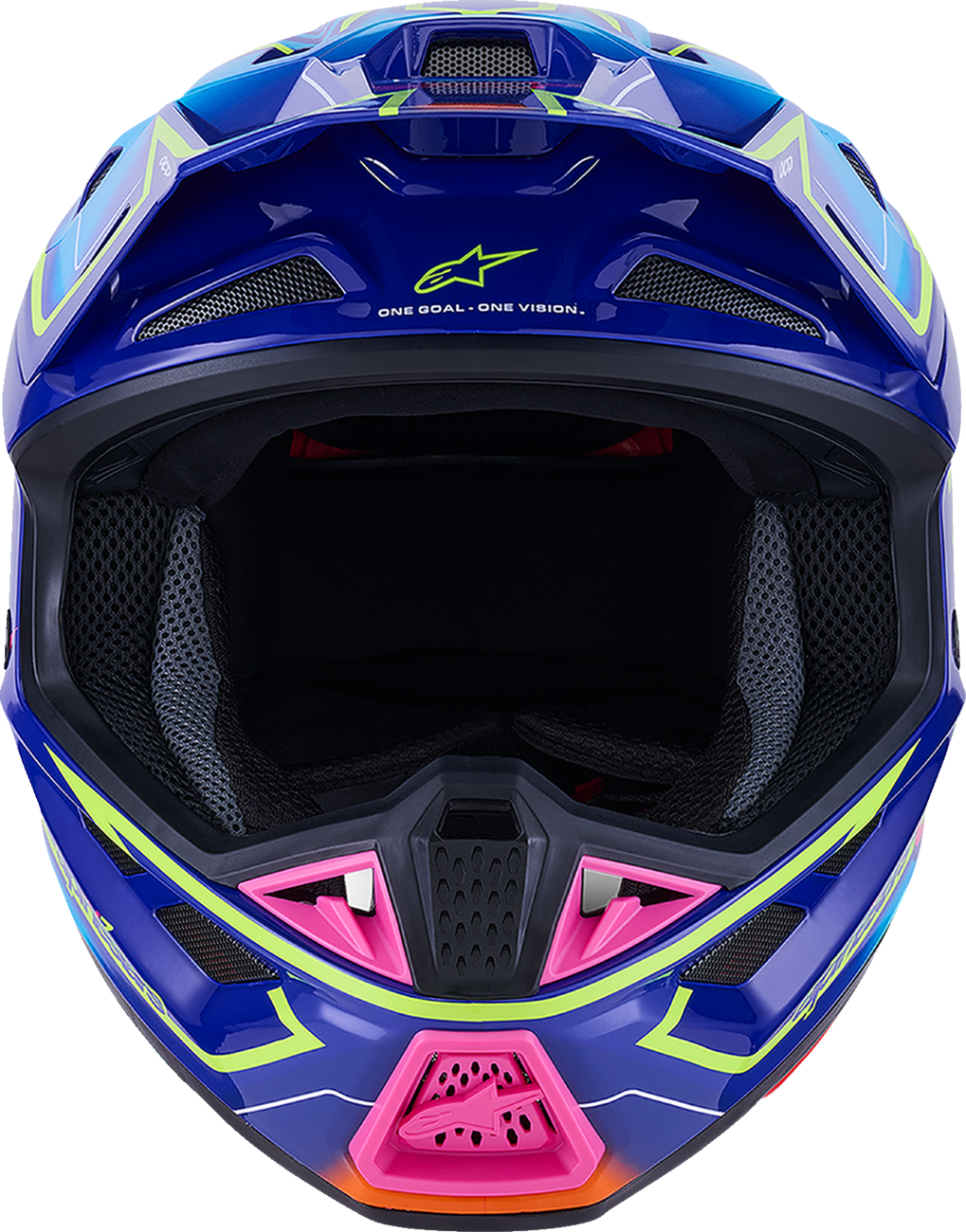 ALPINESTARS SM7 Helmet - Cast - Gloss/Blue/Pink/Yellow Fluo - XL 8302626-7254-XL