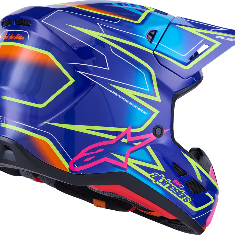 
                      
                        ALPINESTARS SM7 Helmet - Cast - Gloss/Blue/Pink/Yellow Fluo - Large 8302626-7254-L
                      
                    