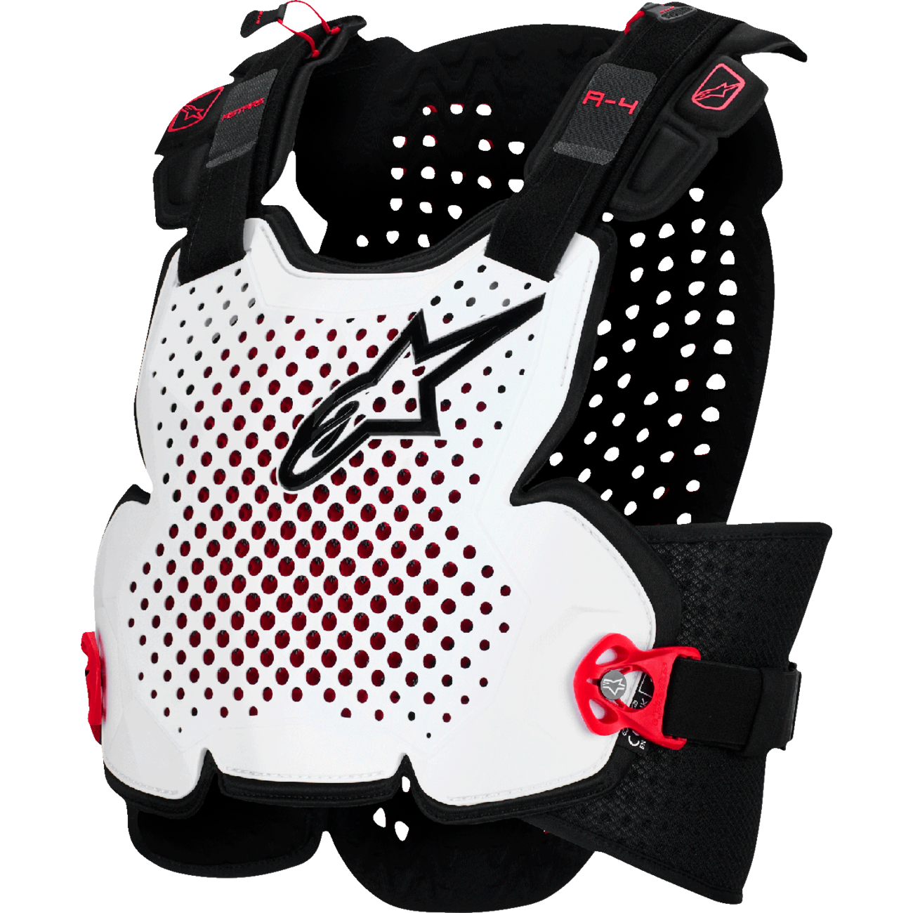 ALPINESTARS A-4 Plasma Roost Guard - Black/Red/White - XL/2XL 6500526-132-XLX