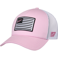 ALPINESTARS Flag Snapback Hat - Pink/White 1211-81013-3139-OS