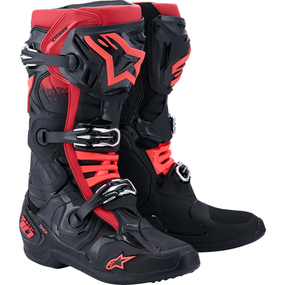 ALPINESTARS Tech 10 Boots - Black/Red - US 10 / EU 44.5 2010020-13-10