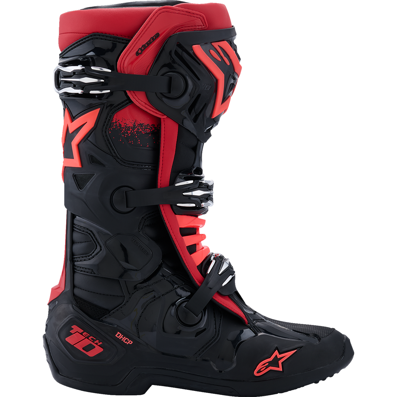 ALPINESTARS Tech 10 Boots - Black/Red - US 10 / EU 44.5 2010020-13-10