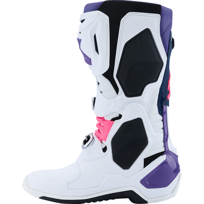 ALPINESTARS Tech 10 Boots - White/Violet/Navy/Pink Fluorescent - US 12 / EU 47 2010020-2780-12