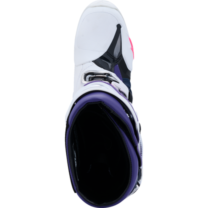 ALPINESTARS Tech 10 Boots - White/Violet/Navy/Pink Fluorescent - US 12 / EU 47 2010020-2780-12