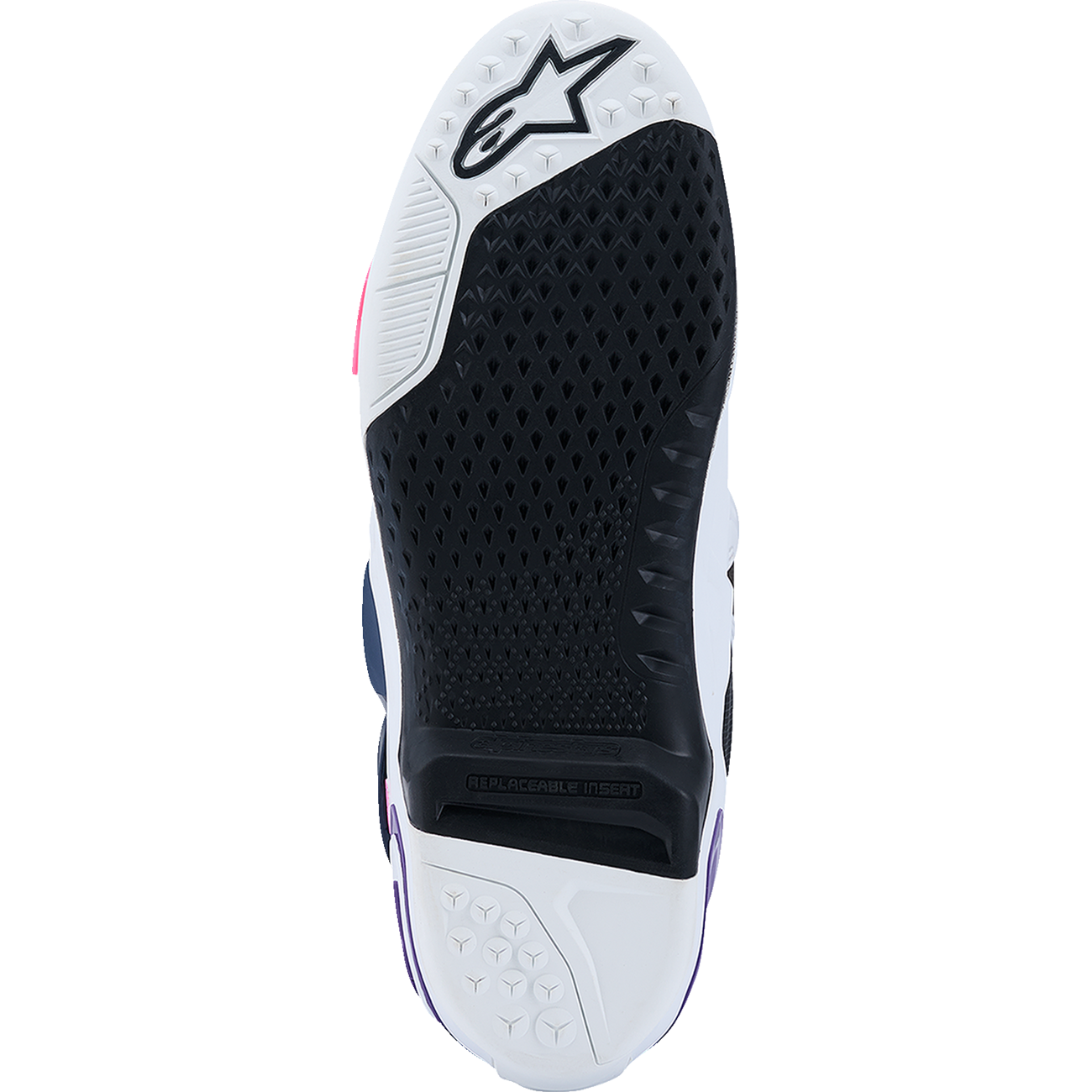 ALPINESTARS Tech 10 Boots - White/Violet/Navy/Pink Fluorescent - US 14 / EU 49.5 2010020-2780-14