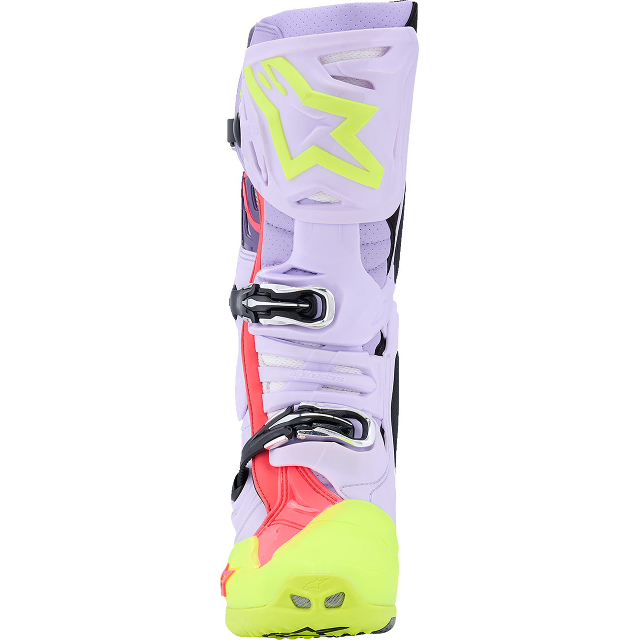 ALPINESTARS Tech 10 Supervented Boots - Purple/Fluorescent Yellow/Diva Pink - US 8 / EU 42 2010520-3150-8