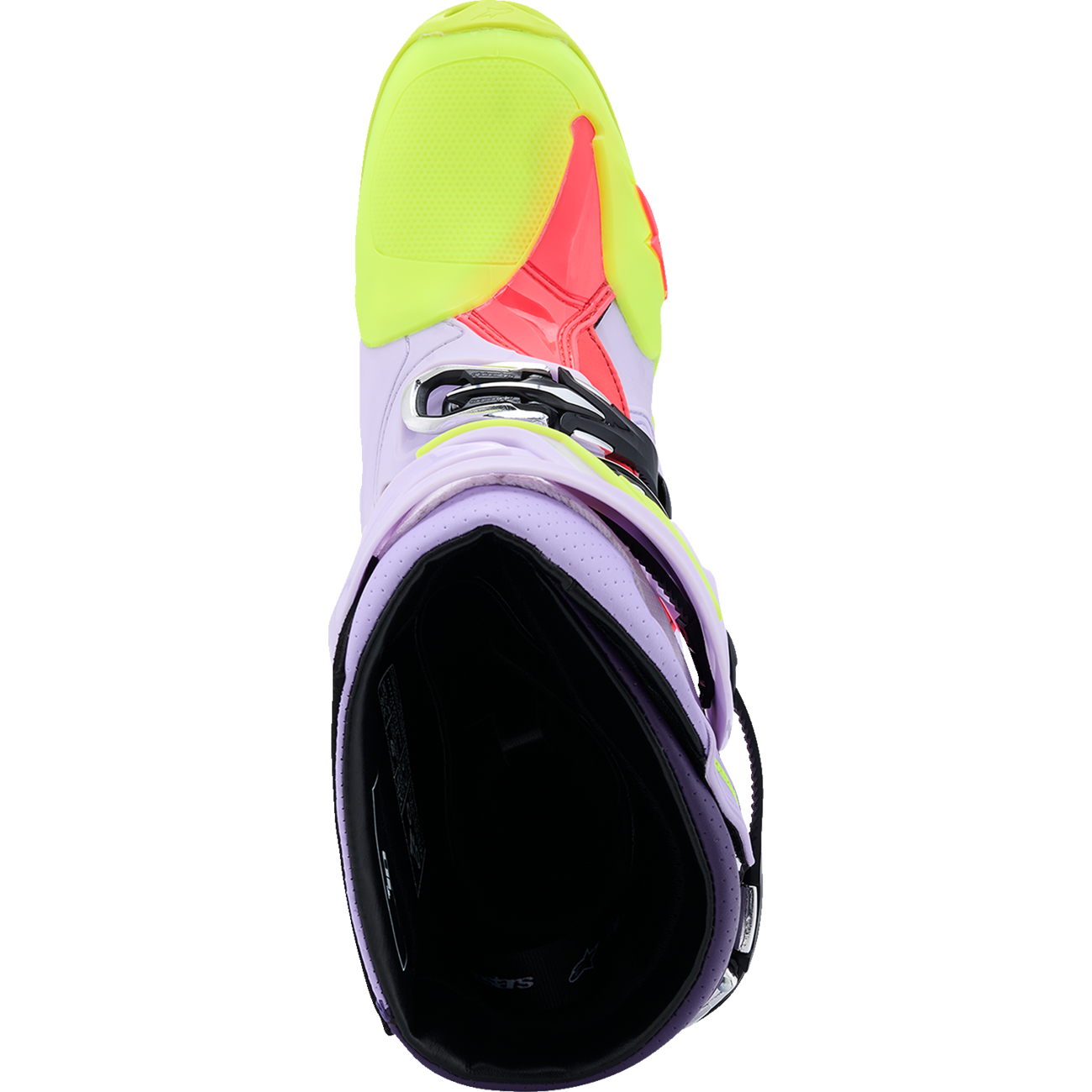 ALPINESTARS Tech 10 Supervented Boots - Purple/Fluorescent Yellow/Diva Pink - US 13 / EU 48 2010520-3150-13