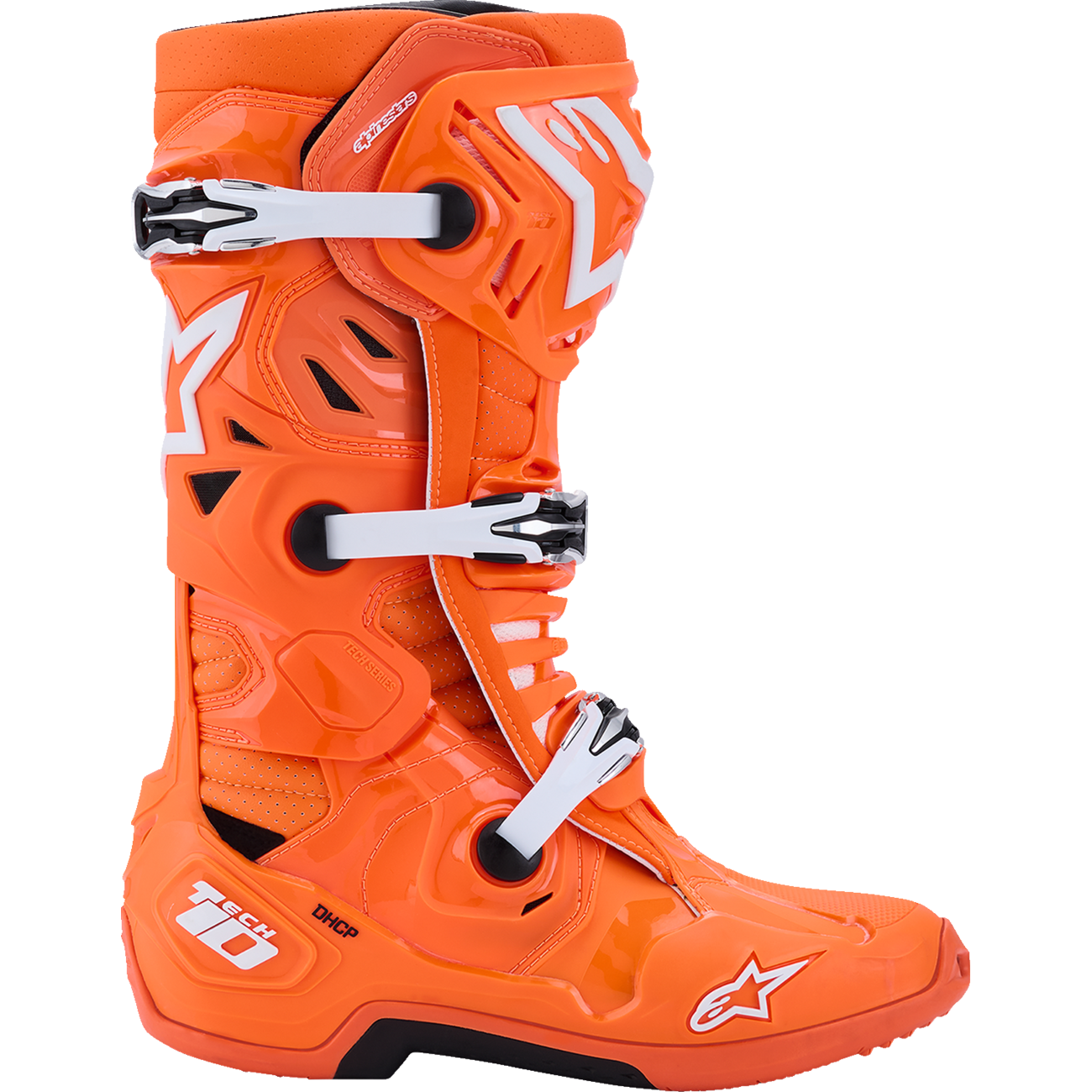 ALPINESTARS Tech 10 Supervented Boots - Fluorescent Orange/Black/White - US 8 / EU 42 2010520-4512-8