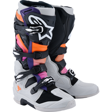 ALPINESTARS Tech 7 Boots - Black/Light Gray/Fluorescent Orange/Magenta - US 11 / EU 45.5 2012025-1594-11