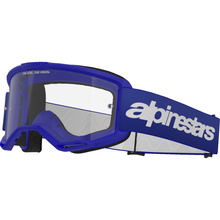 ALPINESTARS GOGGLES Vision 3 Goggle - Wordmark - Blue - Clear Lens 5103325-7189