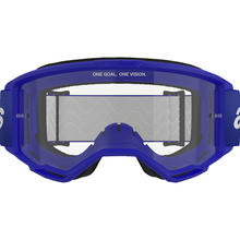 ALPINESTARS GOGGLES Vision 3 Goggle - Wordmark - Blue - Clear Lens 5103325-7189