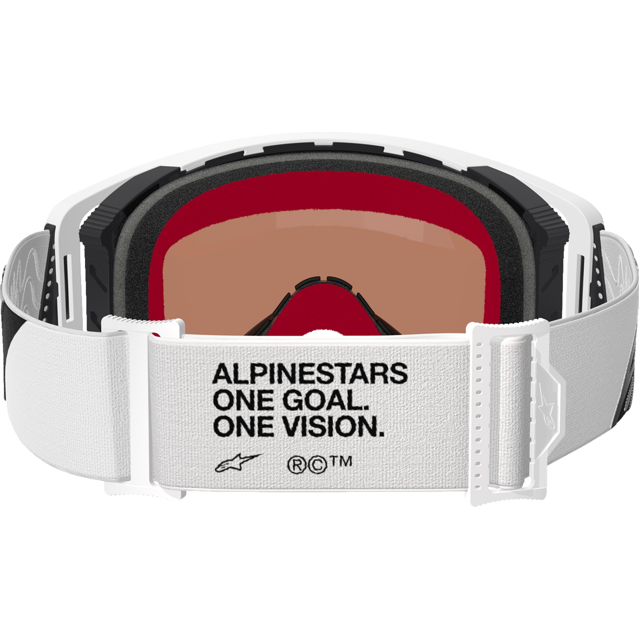 ALPINESTARS GOGGLES Supertech Goggle - Corp - White - Silver Mirror Lens 5100325-2055