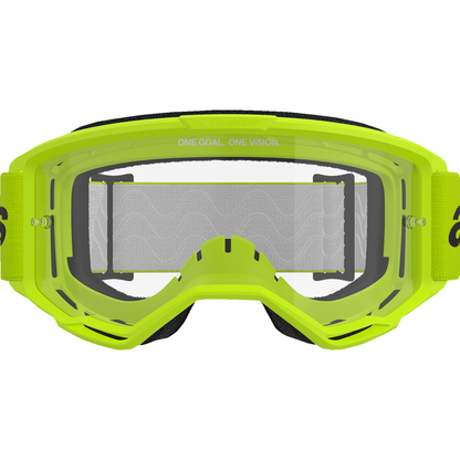 ALPINESTARS GOGGLES Vision 3 Goggle - Wordmark - Yellow - Clear Lens 5103325-5038