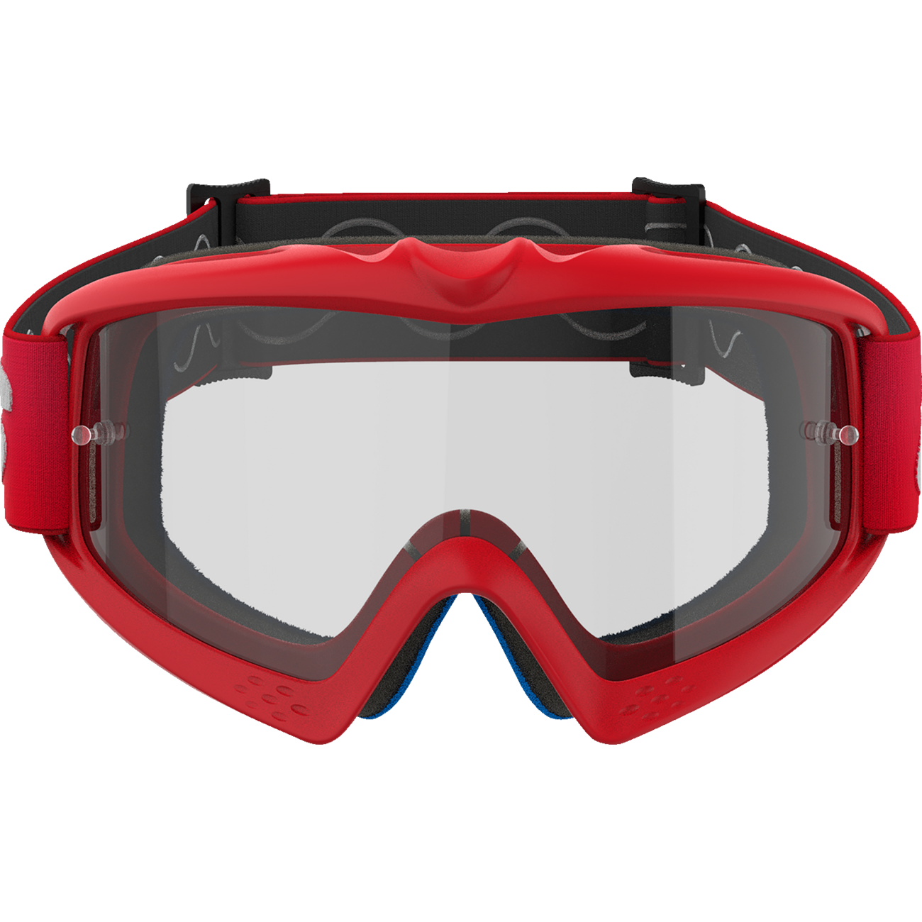 ALPINESTARS GOGGLES Youth Vision Goggle - Blaze - Red - Clear Lens 5140325-3067