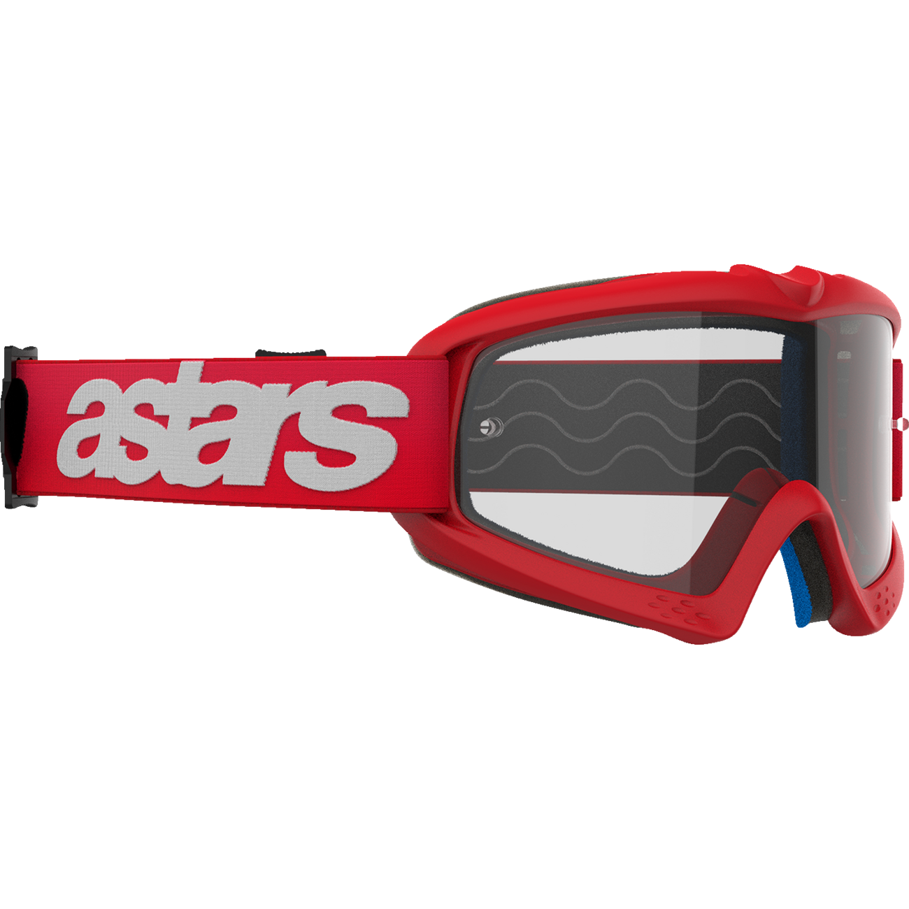 ALPINESTARS GOGGLES Youth Vision Goggle - Blaze - Red - Clear Lens 5140325-3067