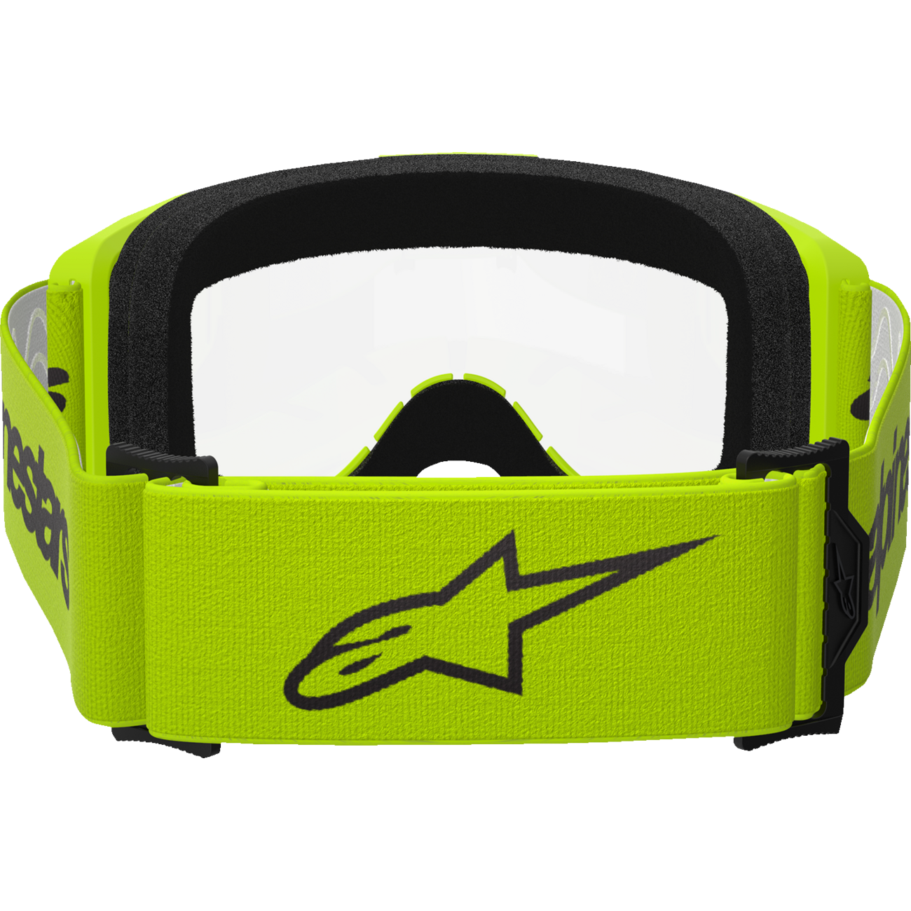 ALPINESTARS GOGGLES Vision 3 Goggle - Wordmark - Yellow - Clear Lens 5103325-5038