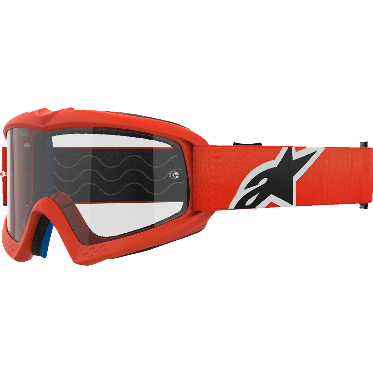 ALPINESTARS GOGGLES Youth Vision Goggle - Corp - Orange - Clear Lens 5140125-430