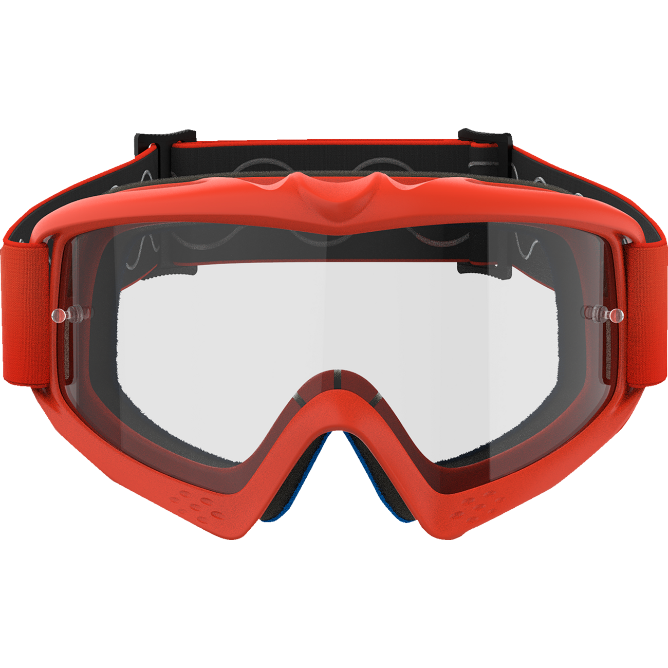 ALPINESTARS GOGGLES Youth Vision Goggle - Corp - Orange - Clear Lens 5140125-430