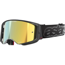 ALPINESTARS GOGGLES Supertech Vision Goggle - Vista - Black - Gold Mirror Lens 5100226-1581