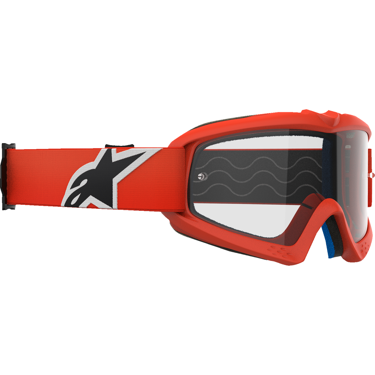 ALPINESTARS GOGGLES Youth Vision Goggle - Corp - Orange - Clear Lens 5140125-430