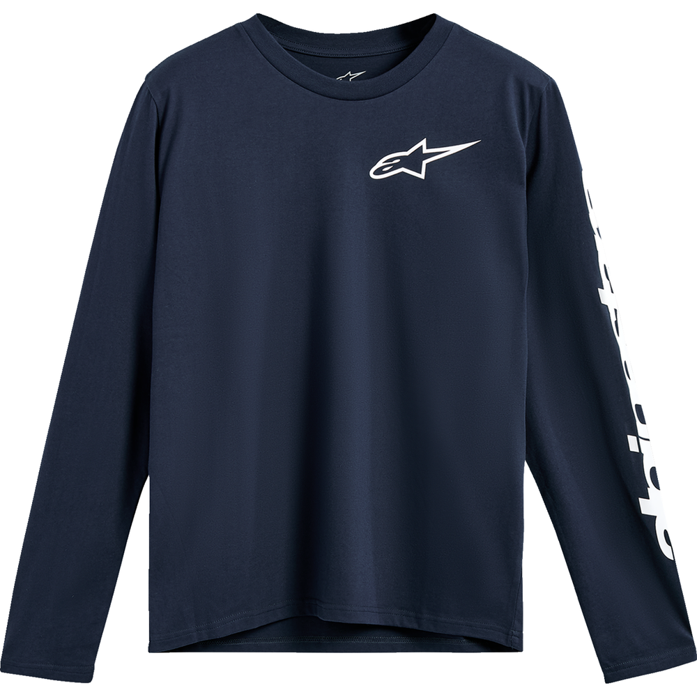 ALPINESTARS Trackside Long-Sleeve CSF T-Shirt - Navy - 2XL 1235-74100-70-2X