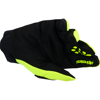 ALPINESTARS Youth Full Bore V2 Gloves - Fluo Yellow/Black - 2XS 3540226-551-2XS