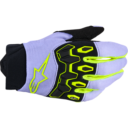 ALPINESTARS Youth Full Bore V2 Gloves - Purple/Fluo Yellow - 3XS 3540226-3175-3XS