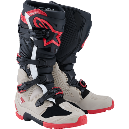 ALPINESTARS Tech 7 Enduro Boots - Black/Light Gray/Bright Red - US 8 2010426-1903-8
