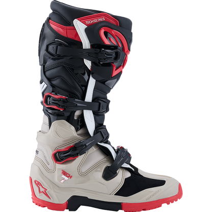 ALPINESTARS Tech 7 Enduro Boots - Black/Light Gray/Bright Red - US 8 2010426-1903-8