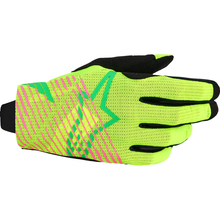 ALPINESTARS Radar Pro Gloves - Green/Fluo Yellow/Fluo Pink - Small 3560325-6025-S