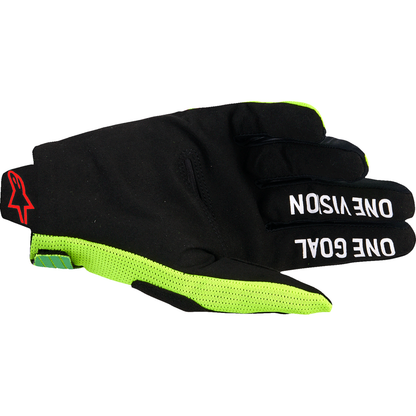ALPINESTARS Radar Pro Gloves - Green/Fluo Yellow/Fluo Pink - Small 3560325-6025-S