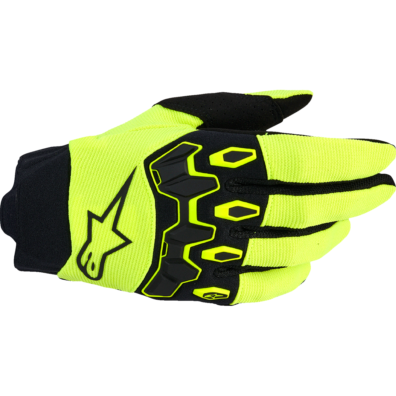 ALPINESTARS Full Bore V2 Gloves - Fluo Yellow/Black - Small 3560426-551-S